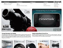 Tablet Screenshot of cinemek.com
